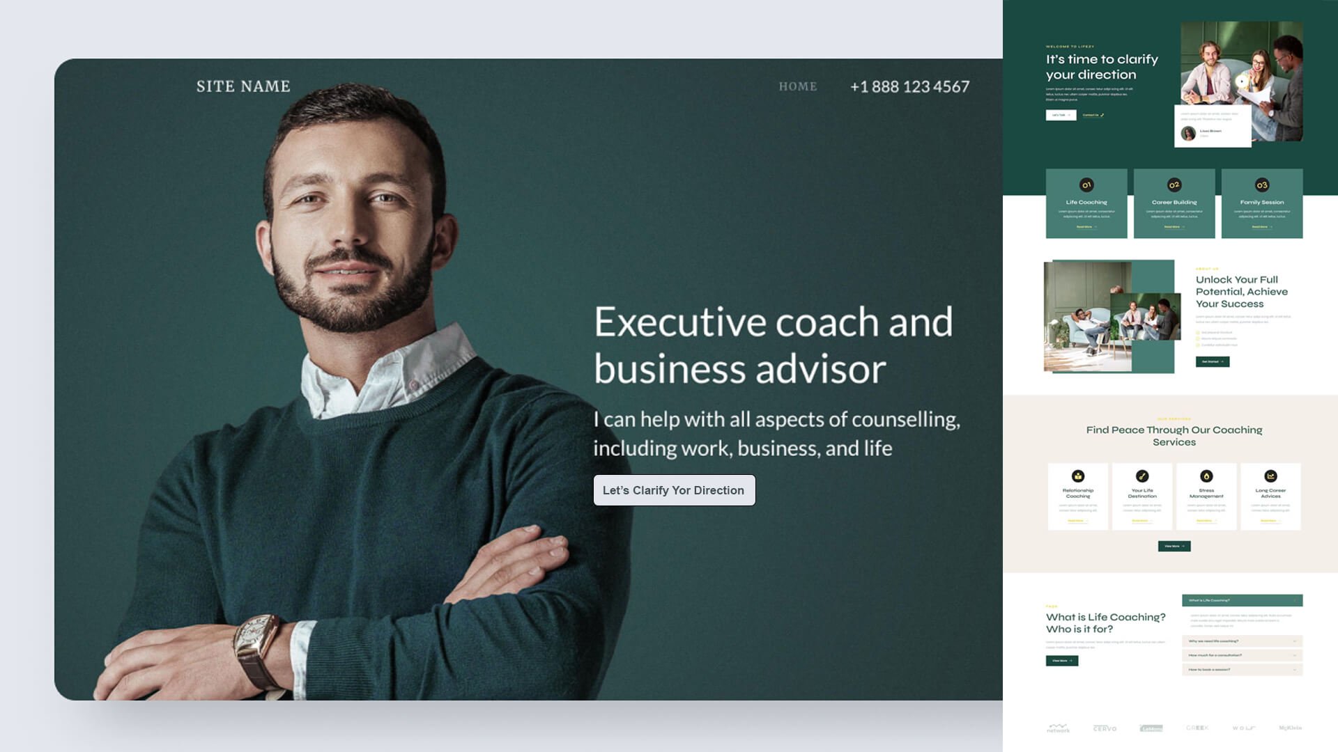 Bold & Bright template preview